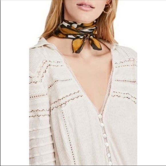 Free People Set to stun white tunic top XS - Picture 6 of 14